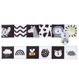 Taf Toys Βιβλίο Δραστηριοτήτων Savannah Black & White από Ύφασμα για Νεογέννητα T-12875